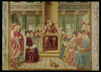 Saint Augustin lisant la rhétorique et la philosophie à l